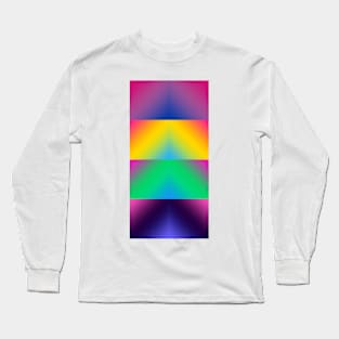 Bi+ Gradients (Triangular) Long Sleeve T-Shirt